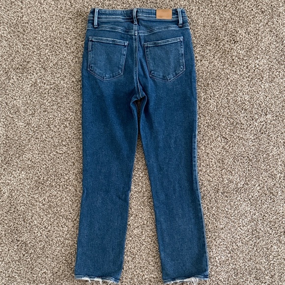 PAIGE Cindy Dark Blue Straight Leg Women's Jeans - Picture 5 of 7